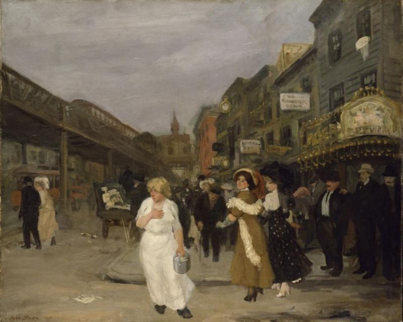 Sixth Avenue And Thirtieth Street, New York City, 1907 by John Sloan