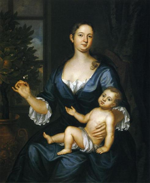 Mrs. Francis Brinley And Son Francis by John Smibert