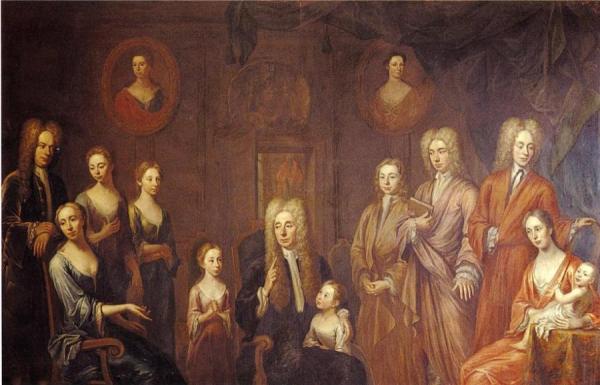 John Smibert Sir Francis Grand And His Family