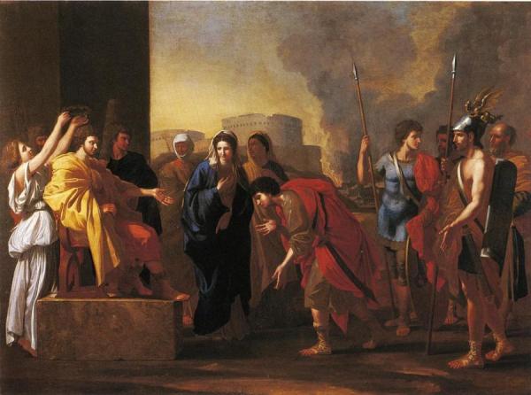 The Continence Of Scipio (after Nicholas Poussin) by John Smibert Oil Painting Reproductions