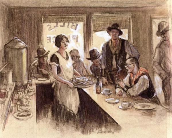 Bill's Place by John Steuart Curry