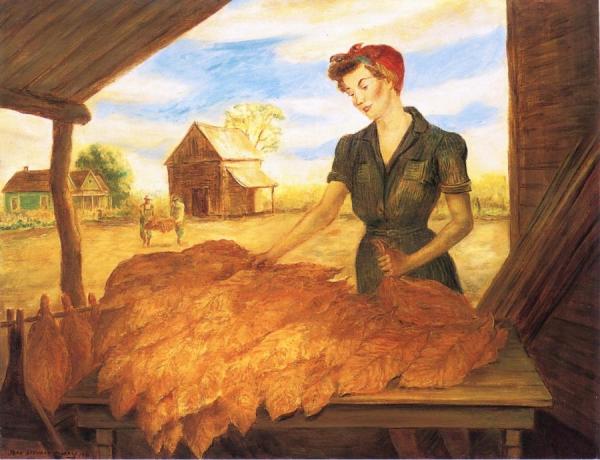 Bundling Tobacco by John Steuart Curry