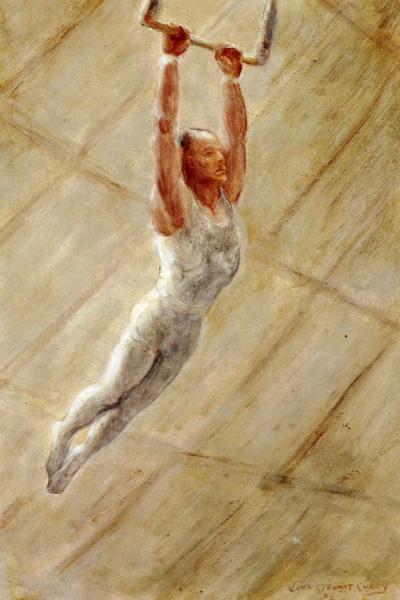 The Trapeze Artist by John Steuart Curry Oil Painting Reproductions