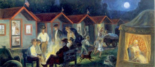 Tourist Cabins by John Steuart Curry