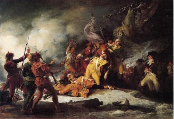 John Trumbull The Death Of General Montgomery In The Attack On Quebec, December 31, 1775