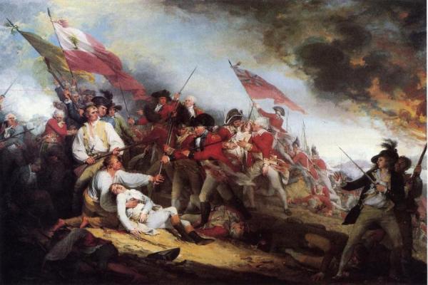 John Trumbull The Death Of General Warren At The Battle Of  Bunker's Hill