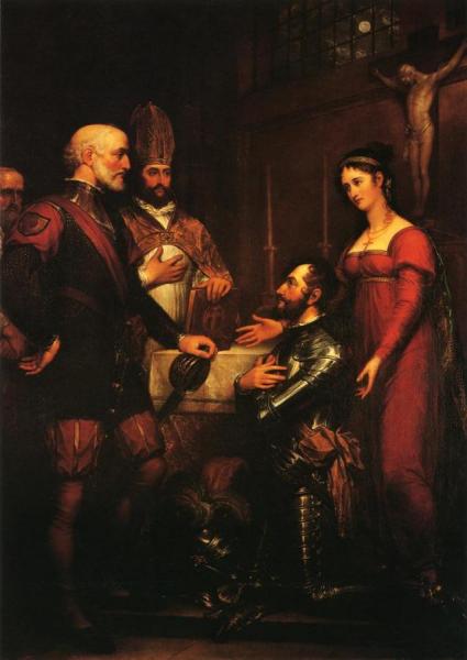 The Earl Of Angus Coferring Knighthood On De Wilton by John Trumbull Oil Painting Reproductions