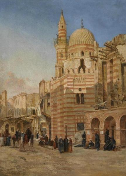 The Mosque Of Khair Bek, Cairo by John Varley Ii Oil Painting Reproductions