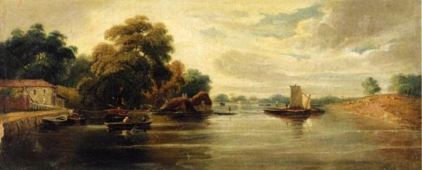 A View Of The Thames Looking Towards Battersea by John Varley