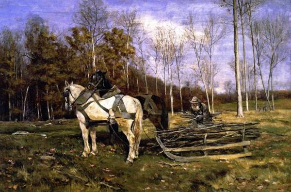 The Wood Gatherer by John Wesley Beatty