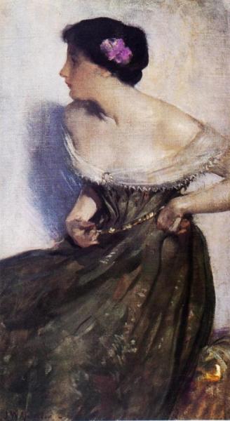 Portrait Of A Lady by John White Alexander