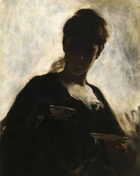Woman With A Tea Cup by John White Alexander
