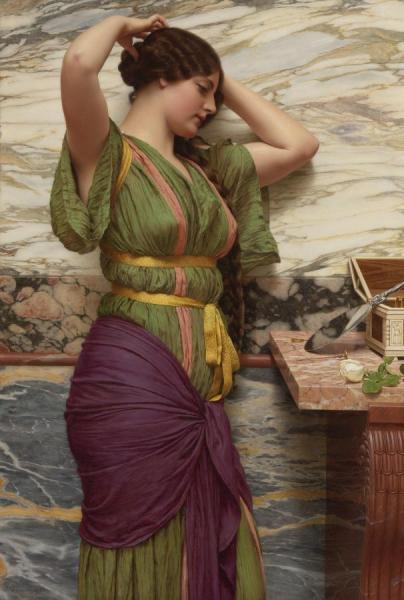 A Fair Reflection by John William Godward
