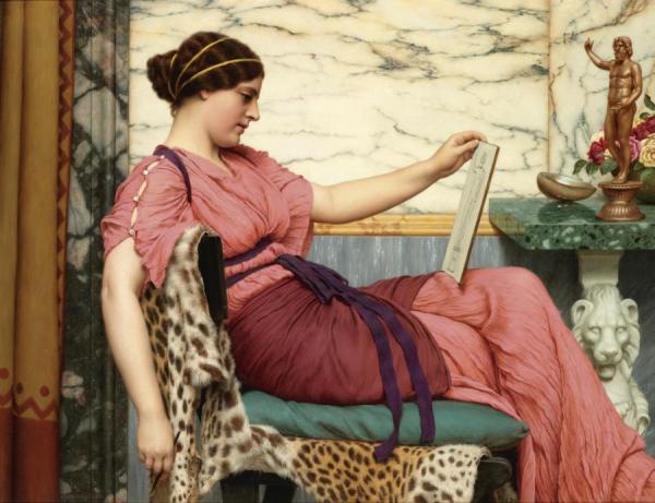 An Amateur,1915 by John William Godward