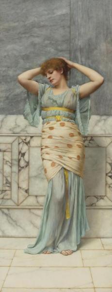 Beauty In A Marble Room by John William Godward