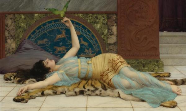 Dolce Far Niente by John William Godward Oil Painting Reproductions