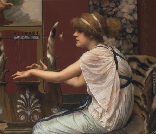 Erato At Her Lyre by John William Godward