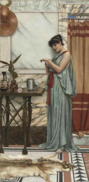 His Birthday Gift by John William Godward