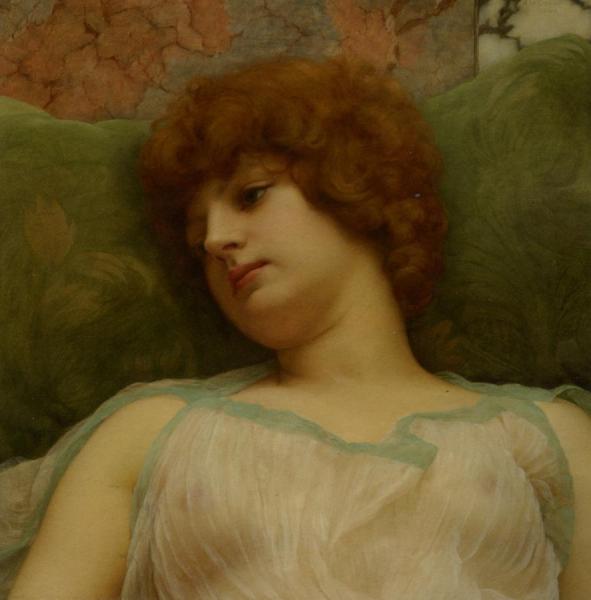 Idle Moments by John William Godward