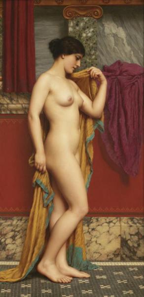 In The Tepidarium by John William Godward