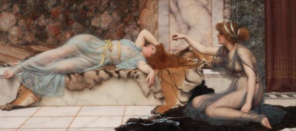 Mischief And Repose by John William Godward