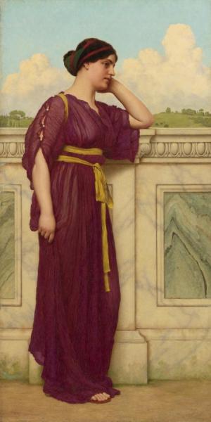 Soft Falls The Eventide by John William Godward