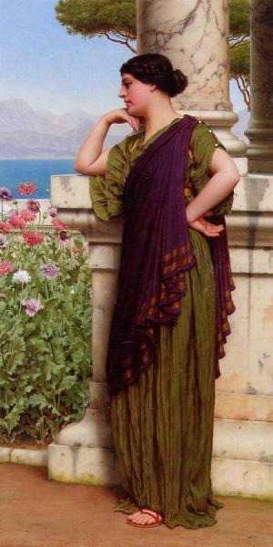 Tender Thoughts by John William Godward
