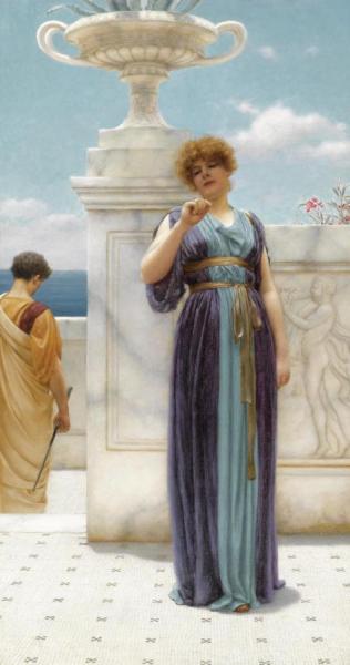 The Engagement Ring by John William Godward Oil Painting Reproductions