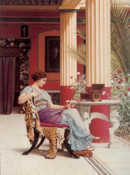 The Jewel Casket by John William Godward Oil Painting Reproductions