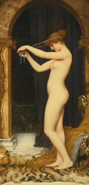 Venus Binding Her Hair by John William Godward