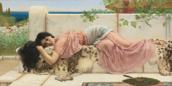 When The Heart Is Young by John William Godward