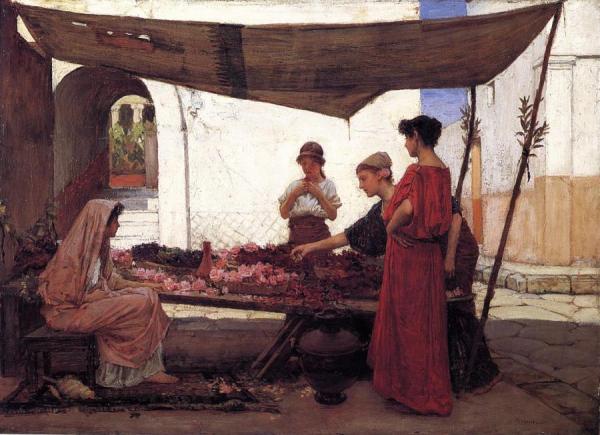 A Flower Stall by John William Waterhouse
