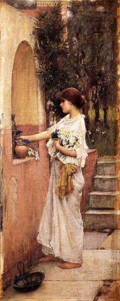 A Roman Offering by John William Waterhouse