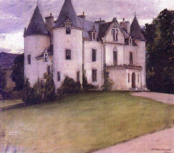 A Scottish Baronial House by John William Waterhouse