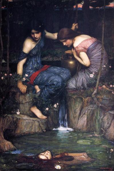 Nymphs Finding The Head Of Orpheus by John William Waterhouse