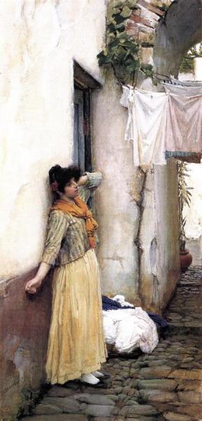 Resting by John William Waterhouse