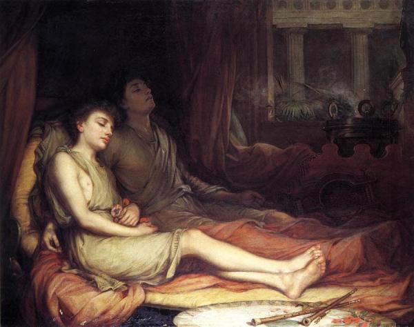 Sleep And His Half-brother Death by John William Waterhouse