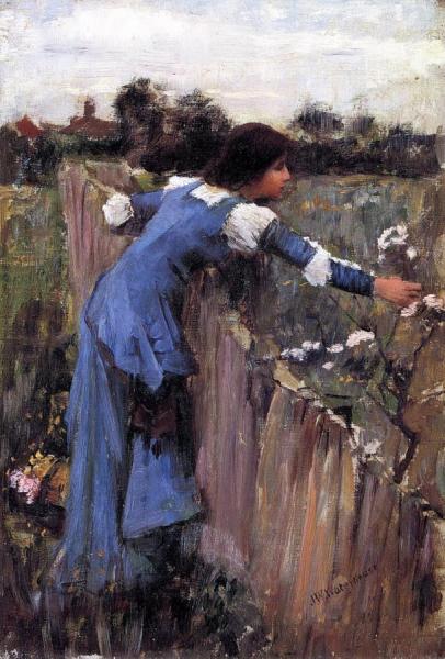 The Flower Picker (sketch) by John William Waterhouse