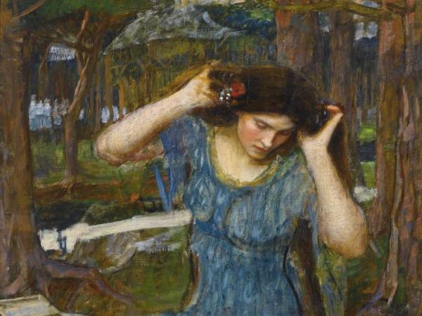Vain Lamorna,a Study For Lamia by John William Waterhouse