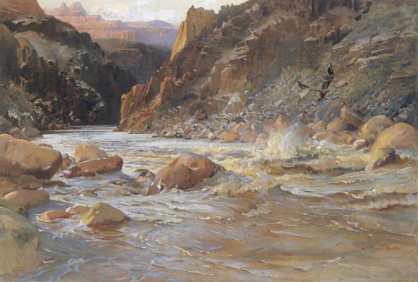 Colorado River, Grand Canyon by John Young-hunter Oil Painting Reproductions