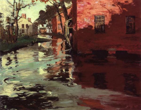 Flood, Plainfield, New Jersey by Jonas Lie Oil Painting Reproductions