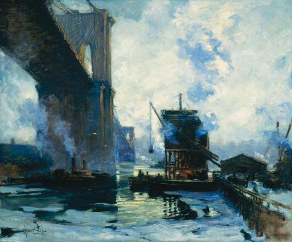 Morning On The River (ca. 1911-1912) by Jonas Lie