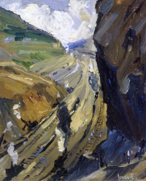 Study For "the Conquerors" by Jonas Lie