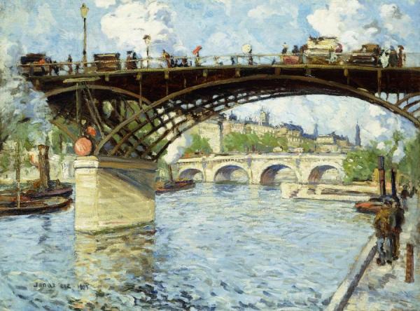 View Of The Seine (1909) by Jonas Lie