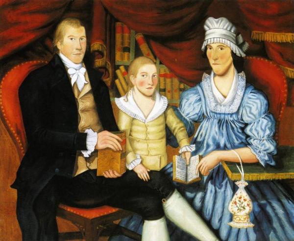 Portrait Of George Eliot And Family by Jonathan Budington