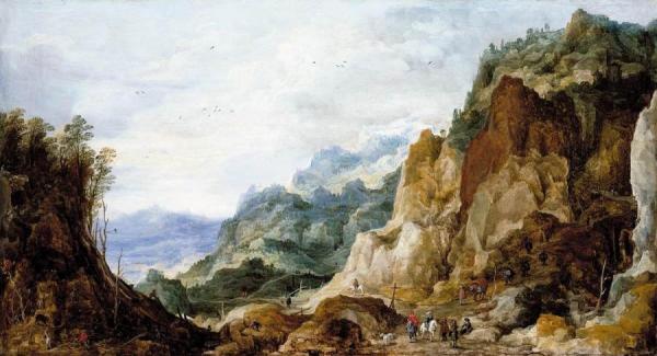 Mountainous Landscape by Joos De Momper