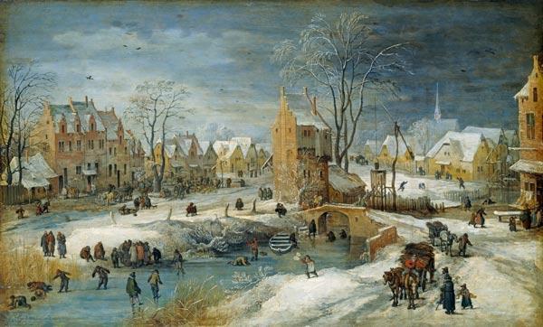 Village_winter by Joos De Momper