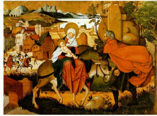 Flucht_nach_Ägypten by Jörg Breu The Elder