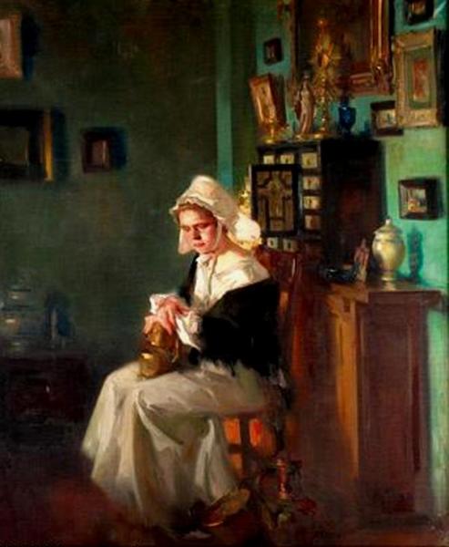 Jose Bardasano Baos Mujer Esperando