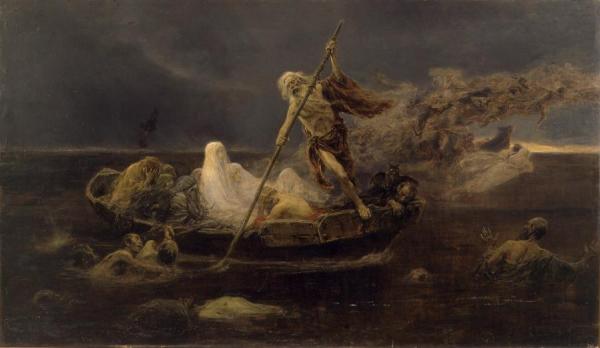 La Barca De Caronte by Jose Benlliure Gil